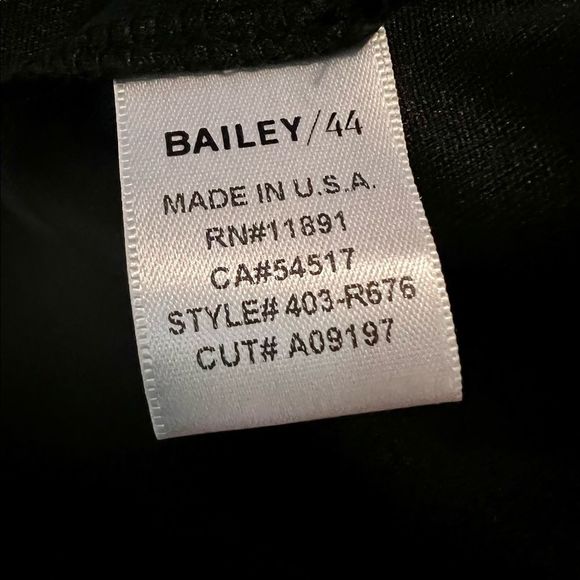 BAILEY 44 Synergetic Sarong Satin Wrap Dress In Black - Picture 4 of 4